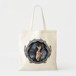 Amethyst-Drachen-Fee-Kunst-Tragetasche Tragetasche
