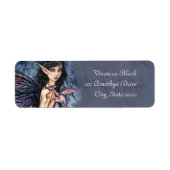 Amethyst Dragon Fairy Fantasy Art Labels (Vorne)