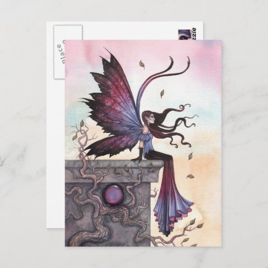 Amethyst Dream Fantasy Fairy Postcard Postkarte (Vorne/Hinten)