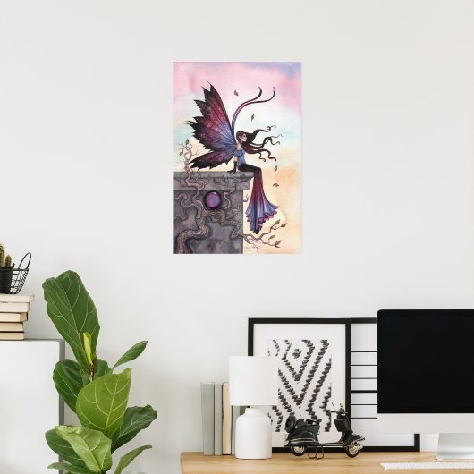 Amethyst Dream Gothic Fantasy Fairy Poster (Heimbüro)