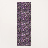 Amethyst Edelstein-Kristalldruck Yogamatte (Vorderseite)