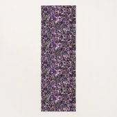 Amethyst Edelstein-Kristalldruck Yogamatte (Rückseite)
