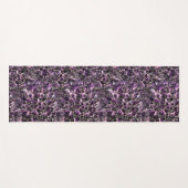 Amethyst Edelstein-Kristalldruck Yogamatte (Vorderseite (Horizontal))