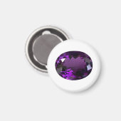 Amethyst-Edelstein Magnet (Vorderseite/Rückseite)
