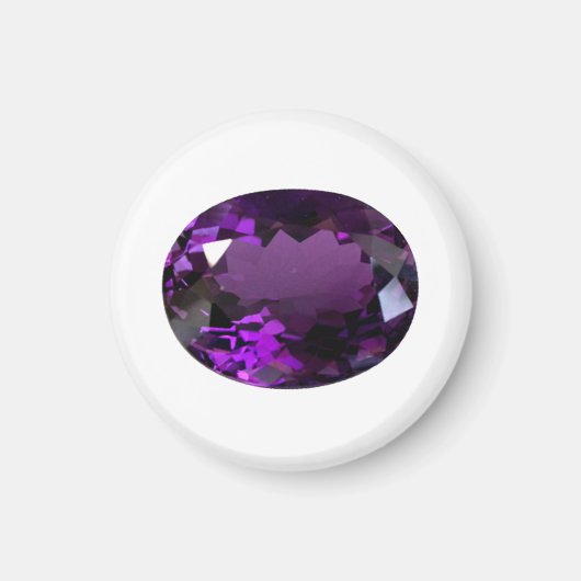 Amethyst-Edelstein Magnet (Vorne)