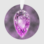 Amethyst Edelstein-Verzierung Ornament (Vorderseite)