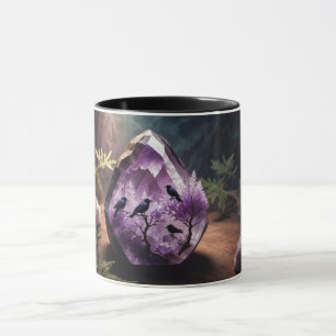 Amethyst Edelsteine Juwelen Vogel Tasse