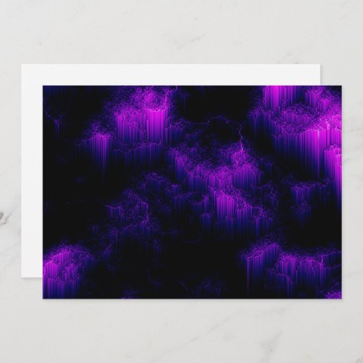 Amethyst Einladung (Vorne/Hinten)