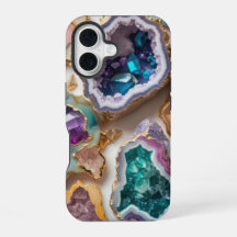 Amethyst & Emerald Crystal Geodes - Eleganter Marm