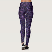 Amethyst Encantation Lila Blue CUSTOM TEXT Leggings (Rückseite)