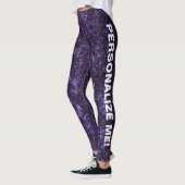 Amethyst Encantation Lila Blue CUSTOM TEXT Leggings (Links)