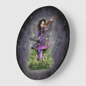 Amethyst Fairy Große Wanduhr (Winkel)