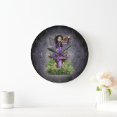 Amethyst Fairy Große Wanduhr (Zuhause)