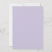 Amethyst-Farbene Bemalte Hochzeit Einladung (Rückseite)