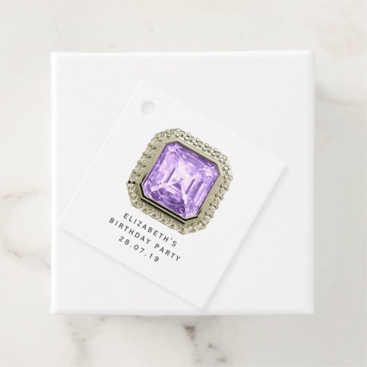 Amethyst Februar Birthstone Geschenkanhänger (Beispiel)