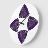 Amethyst Februar Birthstone Lila große Uhr (Winkel)