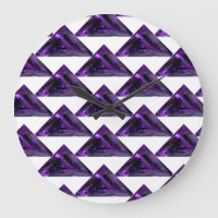 Amethyst, Februar Birthstone Lila große Uhr
