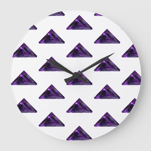 Amethyst, Februar Birthstone Lila große Uhr (Vorderseite)