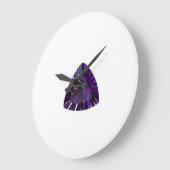 Amethyst, Februar Birthstone Lila Große Wanduhr (Winkel)