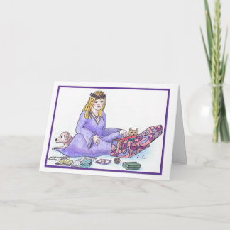 Amethyst - Februar Geburtstag Karte