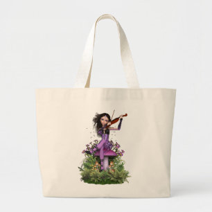 Amethyst feenhafte ~ Bonbon-Melodie Jumbo Stoffbeutel