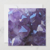 Amethyst Foto Blank Einladung (Vorderseite)