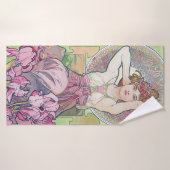 Amethyst (Four Jewels), Alphonse Mucha Badehandtuch (Badehandtuch)