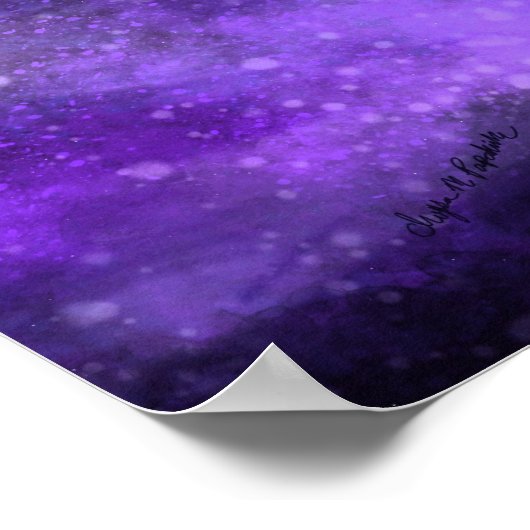 Amethyst Galaxy Poster (Ecke)