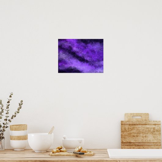 Amethyst Galaxy Poster (Küche)