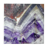 Amethyst Gebirgsquarz Fliese (Vorderseite)