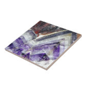 Amethyst Gebirgsquarz Fliese (Seite)