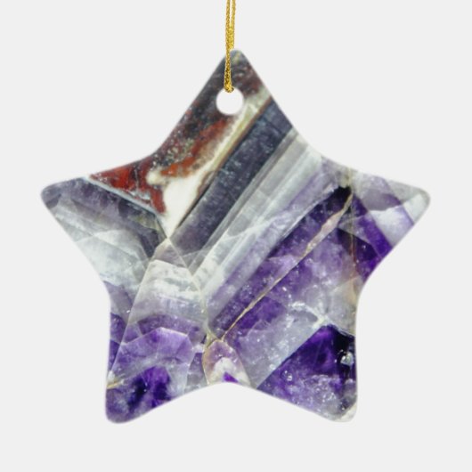 Amethyst Gebirgsquarz Keramikornament (Vorne)