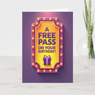 Amethyst-Geburtstags-Marquee-Karte Karte
