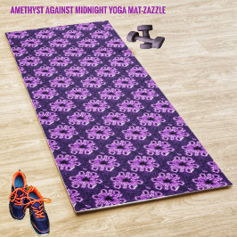 Amethyst gegen Mitternacht Yogamatte