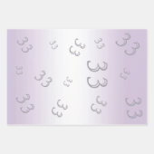 Amethyst Gem & Glitzer 33. Hochzeitstag Geschenkpapier Set (Vorderseite 2)