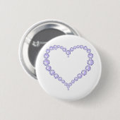Amethyst Gem Herz Button (Vorne & Hinten)