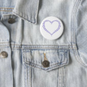 Amethyst Gem Herz Button (Beispiel)