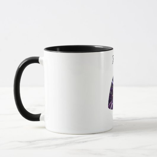 Amethyst Gem Lila Coffee Tasse Februar Birthstone (Links)