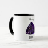 Amethyst Gem Lila Coffee Tasse Februar Birthstone (Vorderseite Links)