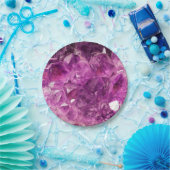 Amethyst Gem Stone Pappteller (Party)