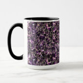 Amethyst Gemstone Crystal Print Tasse (Links)