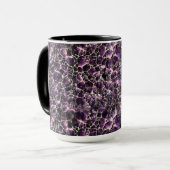 Amethyst Gemstone Crystal Print Tasse (Vorderseite Links)