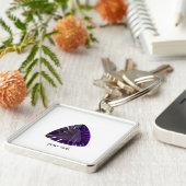 Amethyst Gemstone, Februar Birthstone, Lila Schlüsselanhänger (Seite)