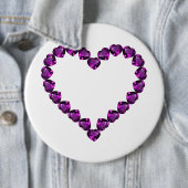 Amethyst Gemstone Herz Lila Button (Beispiel)