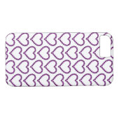 Amethyst Gemstone Herz Lila Case-Mate iPhone Hülle (Rückseite (Horizontal))
