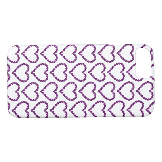 Amethyst Gemstone Herz Lila Case-Mate iPhone Hülle (Rückseite (Horizontal))