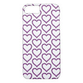 Amethyst Gemstone Herz Lila Case-Mate iPhone Hülle (Rückseite)