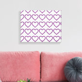 Amethyst Gemstone Herz Lila Leinwanddruck (Insitu (Wohnzimmer))