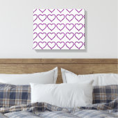 Amethyst Gemstone Herz Lila Leinwanddruck (Insitu (Schlafzimmer))