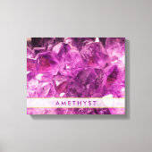 Amethyst Gemstone Image Shiny und Funkelnd Leinwanddruck (Vorderseite)